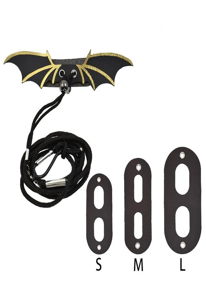 Weimostar Bearded Dragon Leash and Harness Set, 3 Size Adjustable Lizard Harnesses with Gold Black Wing, Soft Reptile Leash for Small Animal Outdoor Walking - Image 5